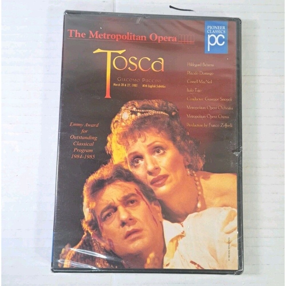 Puccini Tosca DVD 1998 The Metropolitan Opera NEW Sealed Classic Performance